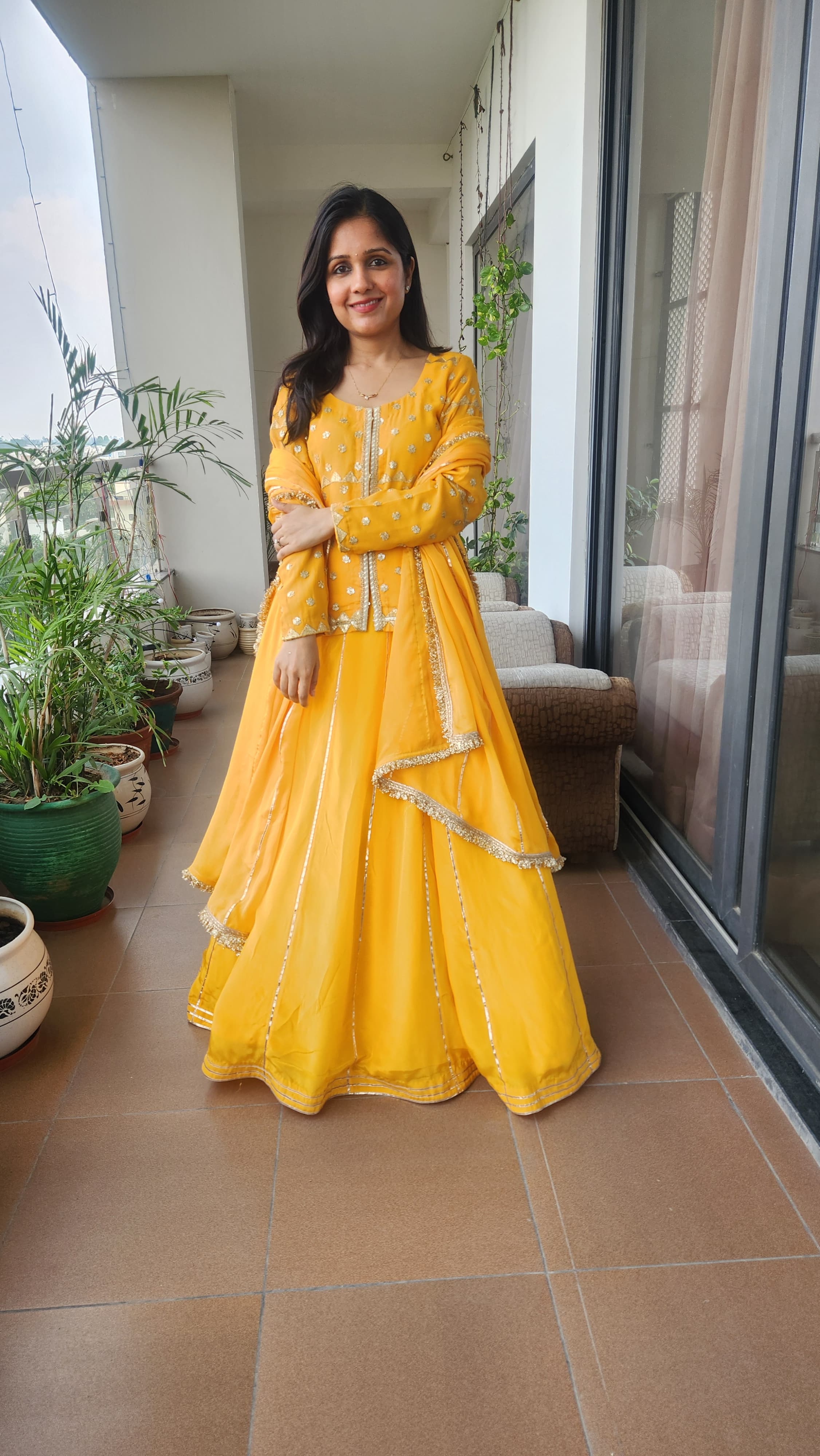 Bright Yellow Lehenga Set