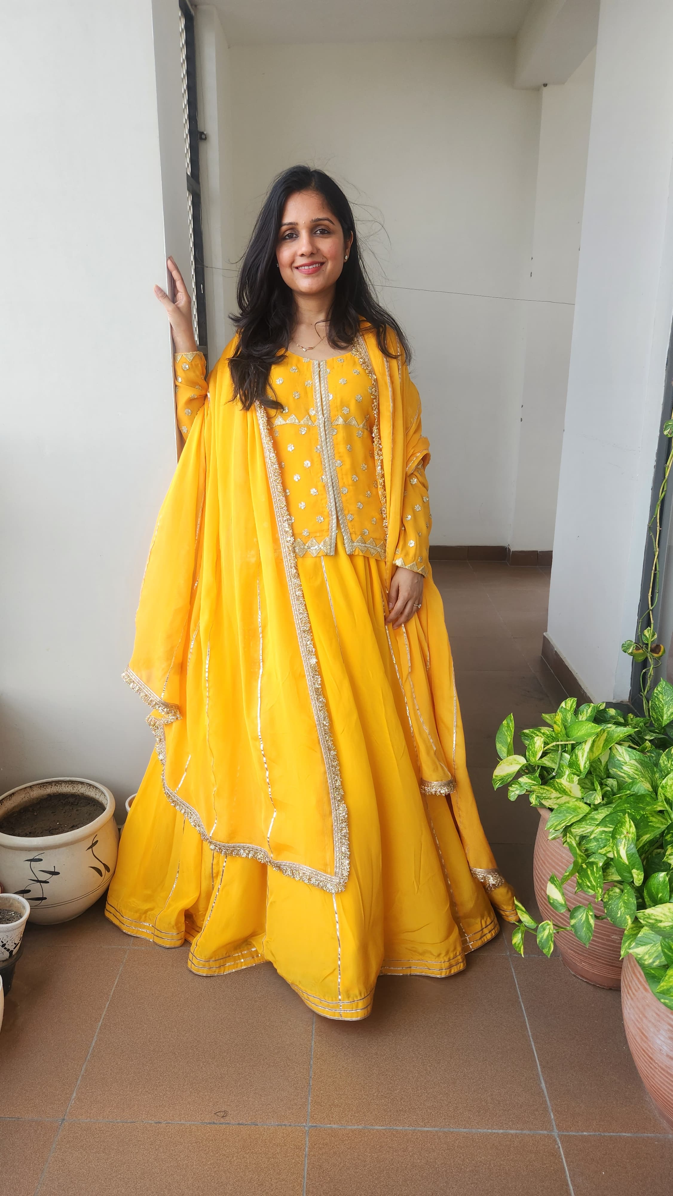 Bright Yellow Lehenga Set