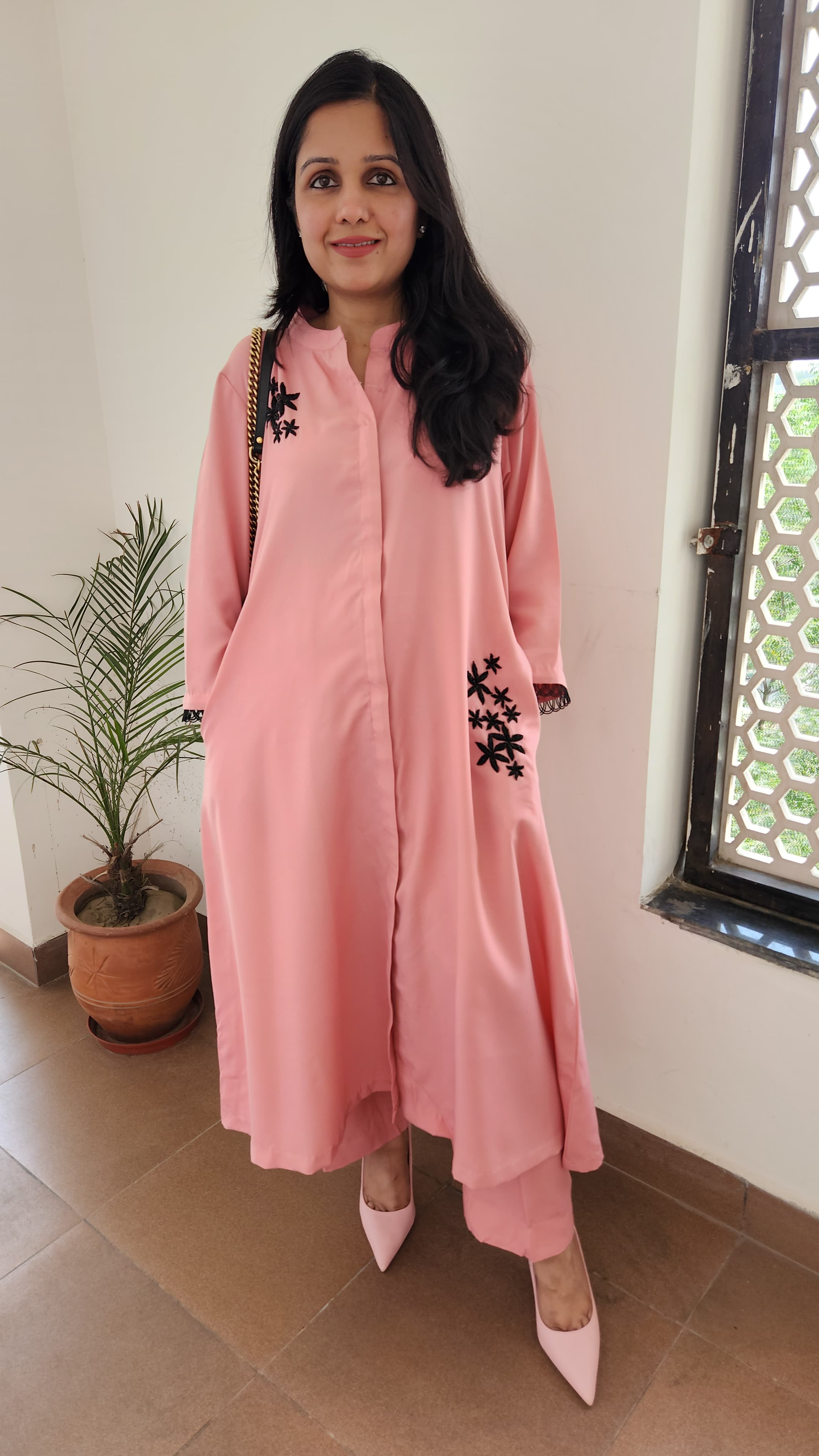 Light Pink Kurta Set Colour