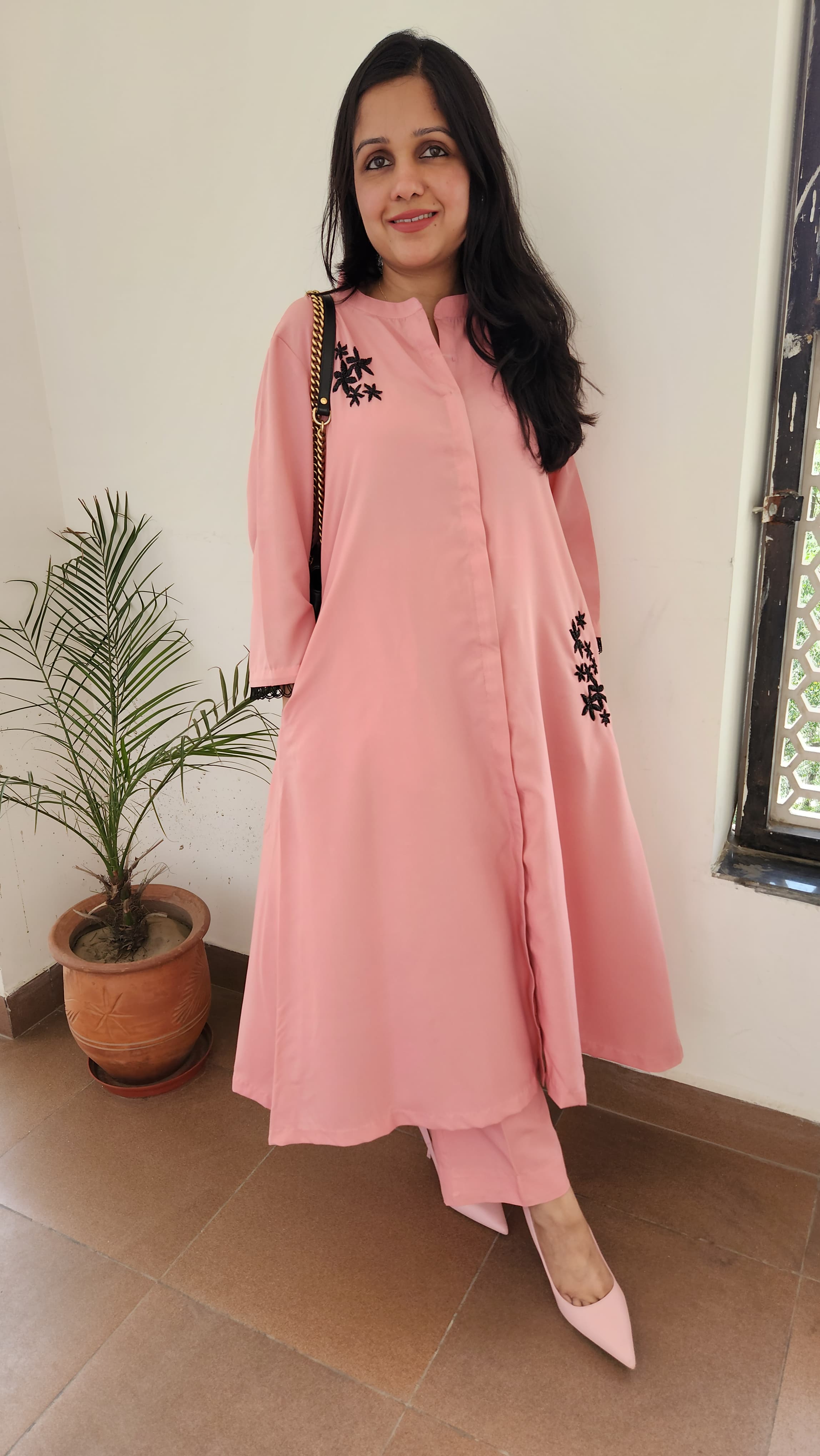 Light Pink Kurta Set Colour