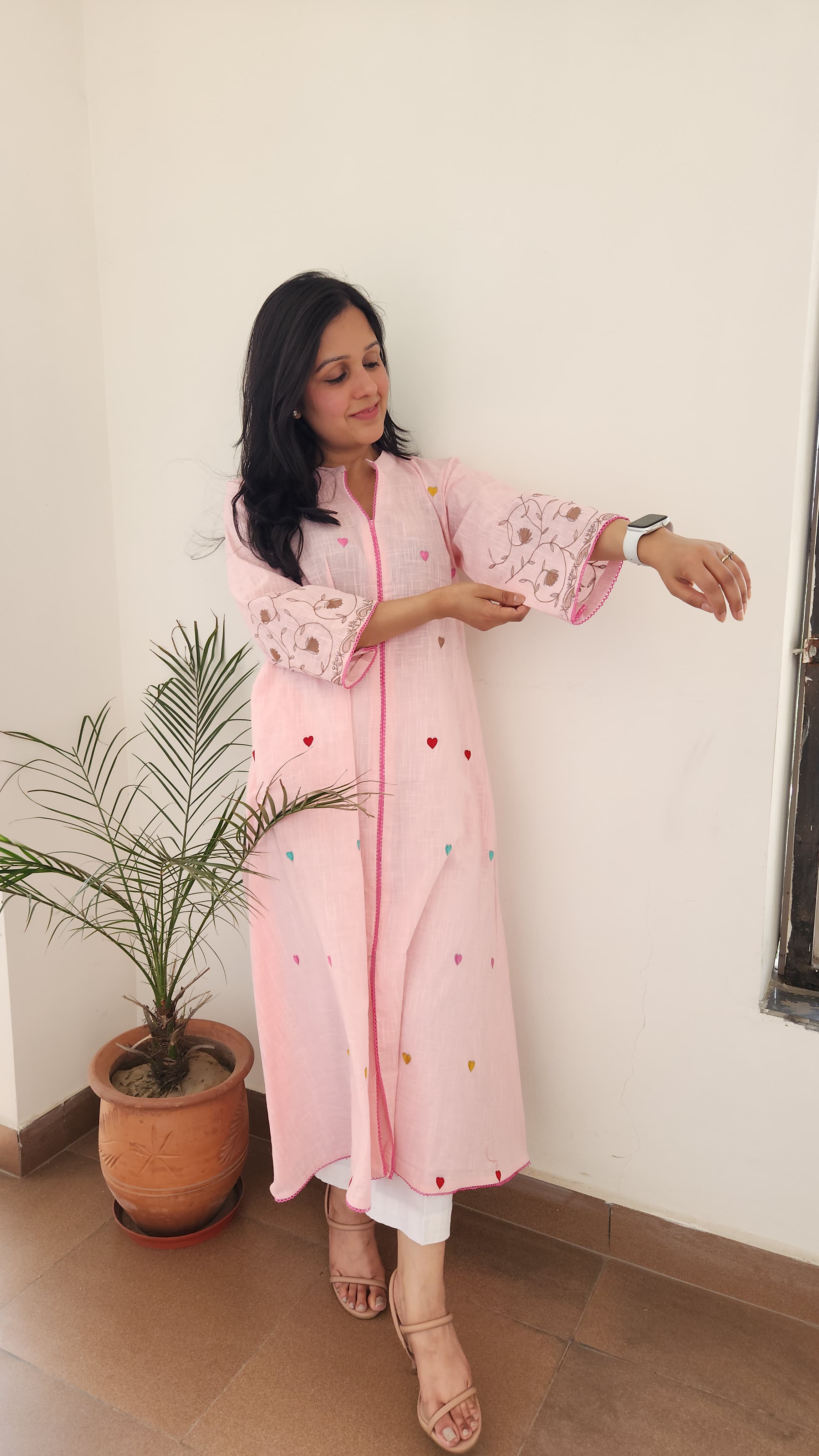 Baby Pink Kurta Set