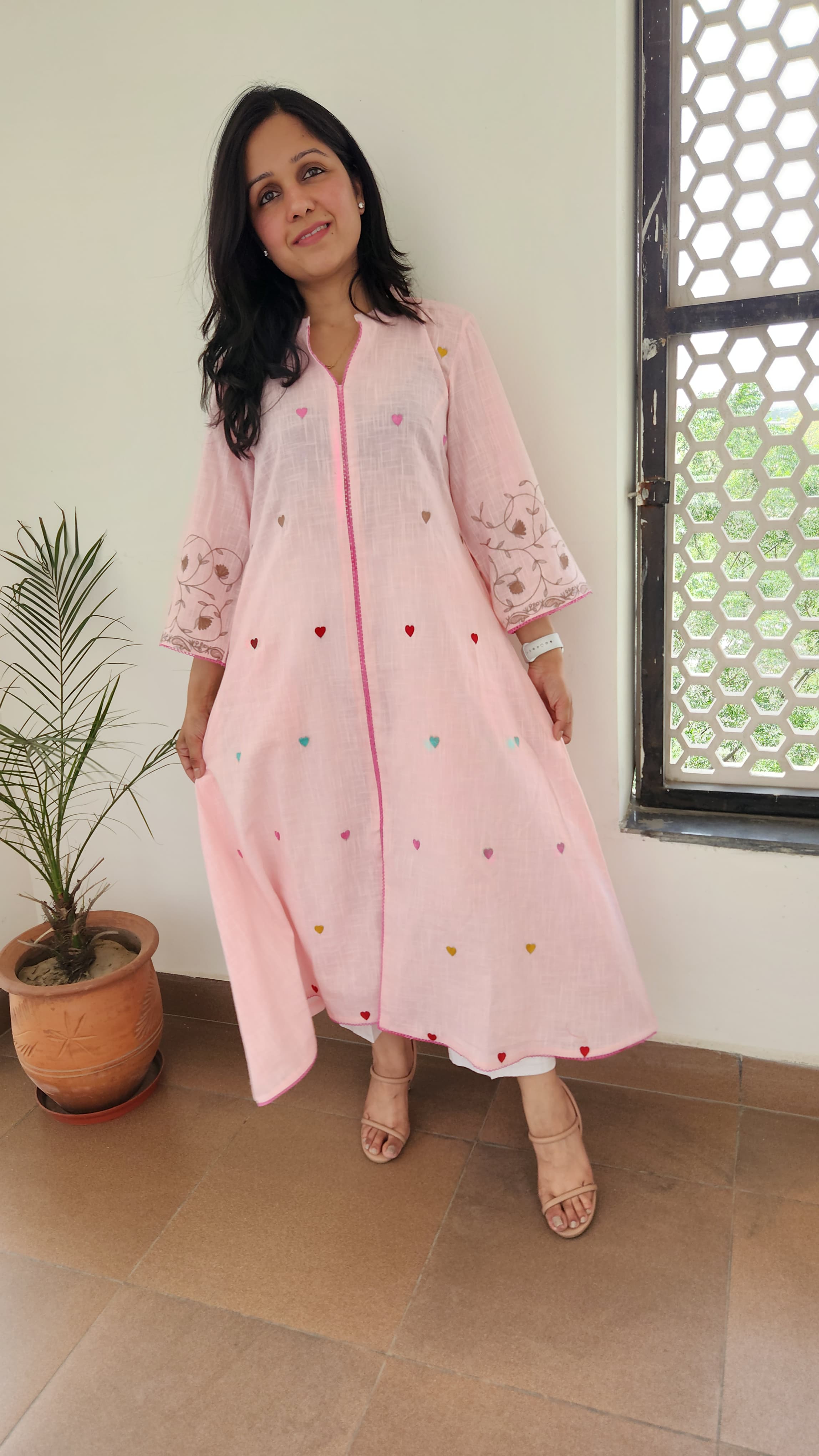 Baby Pink Kurta Set