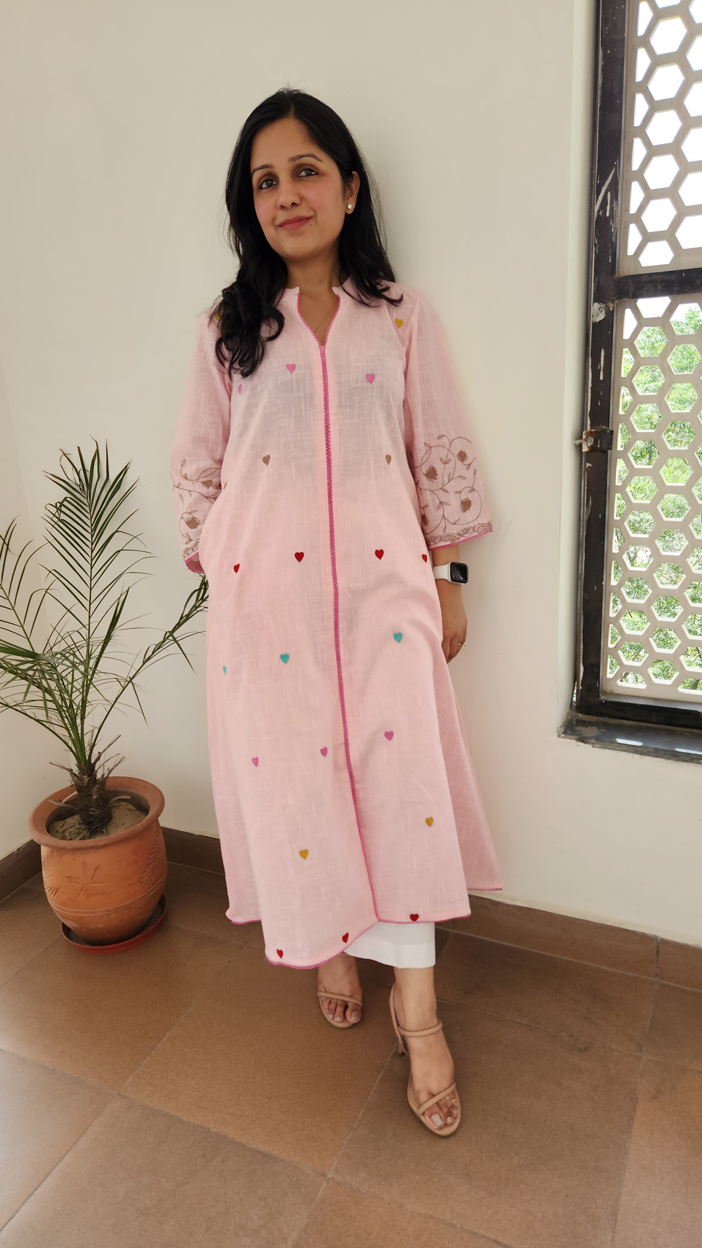 Baby Pink Kurta Set