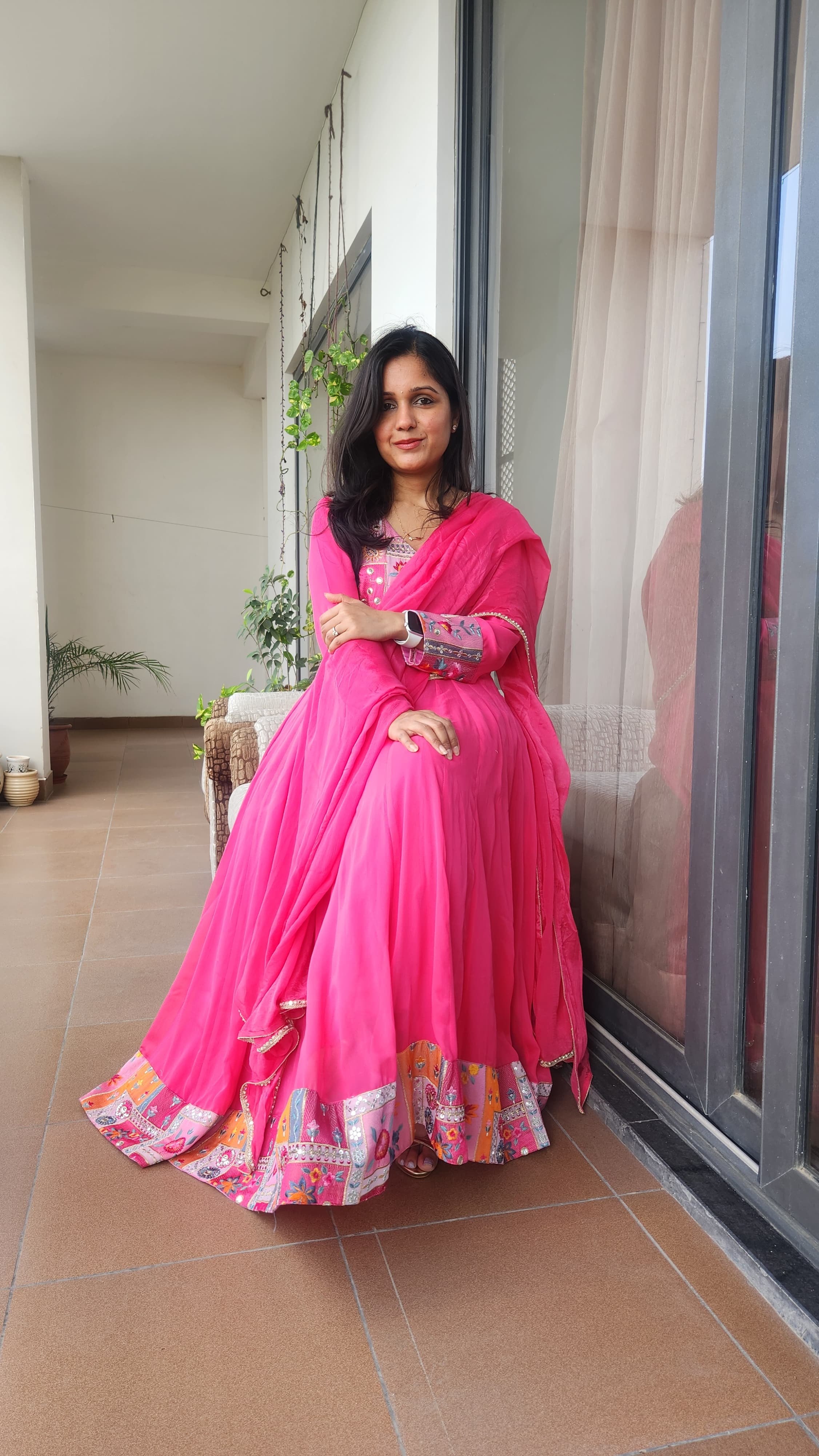 Angrakha style Anarkali