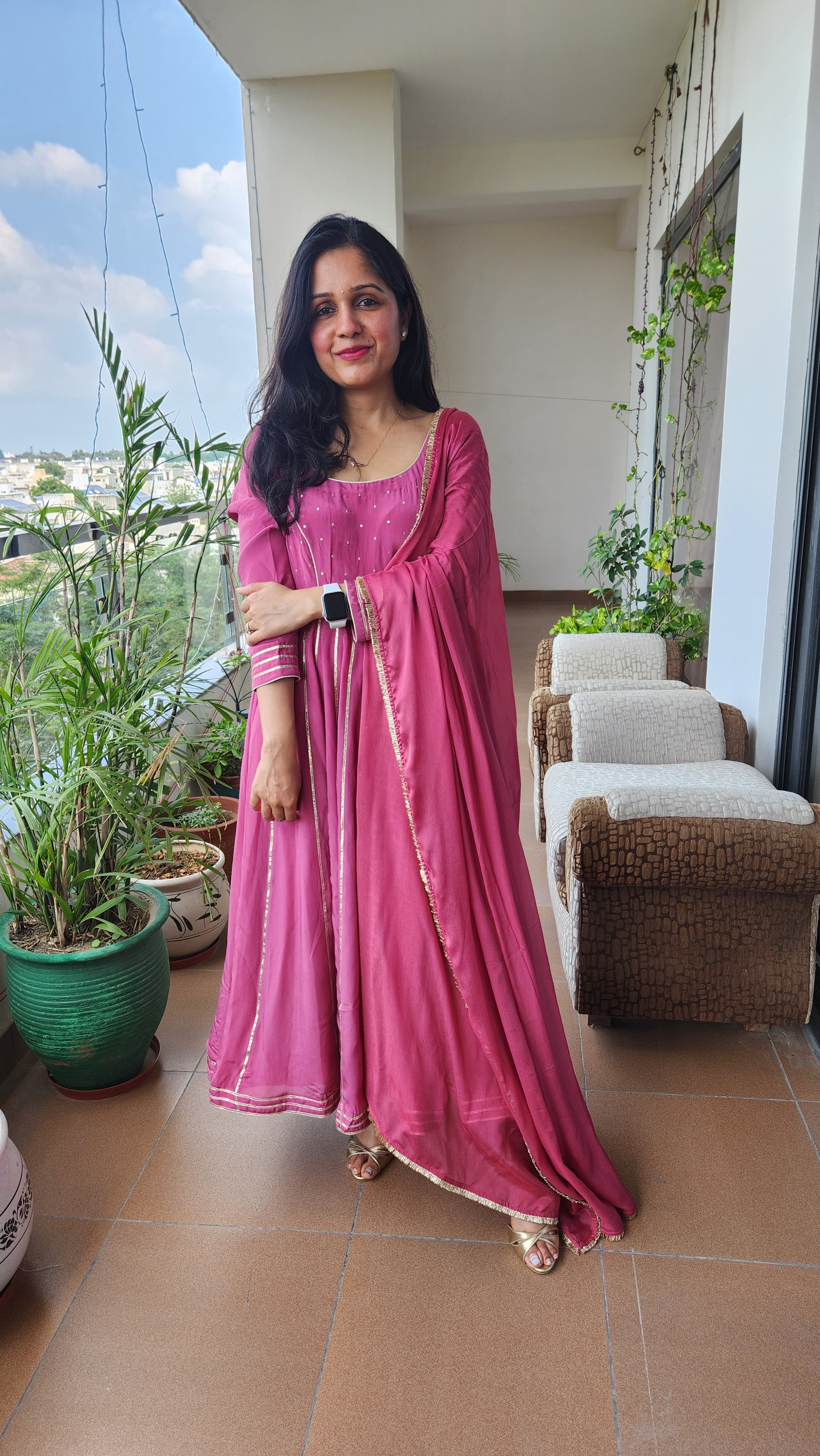 Anarkali - Gajri Pink