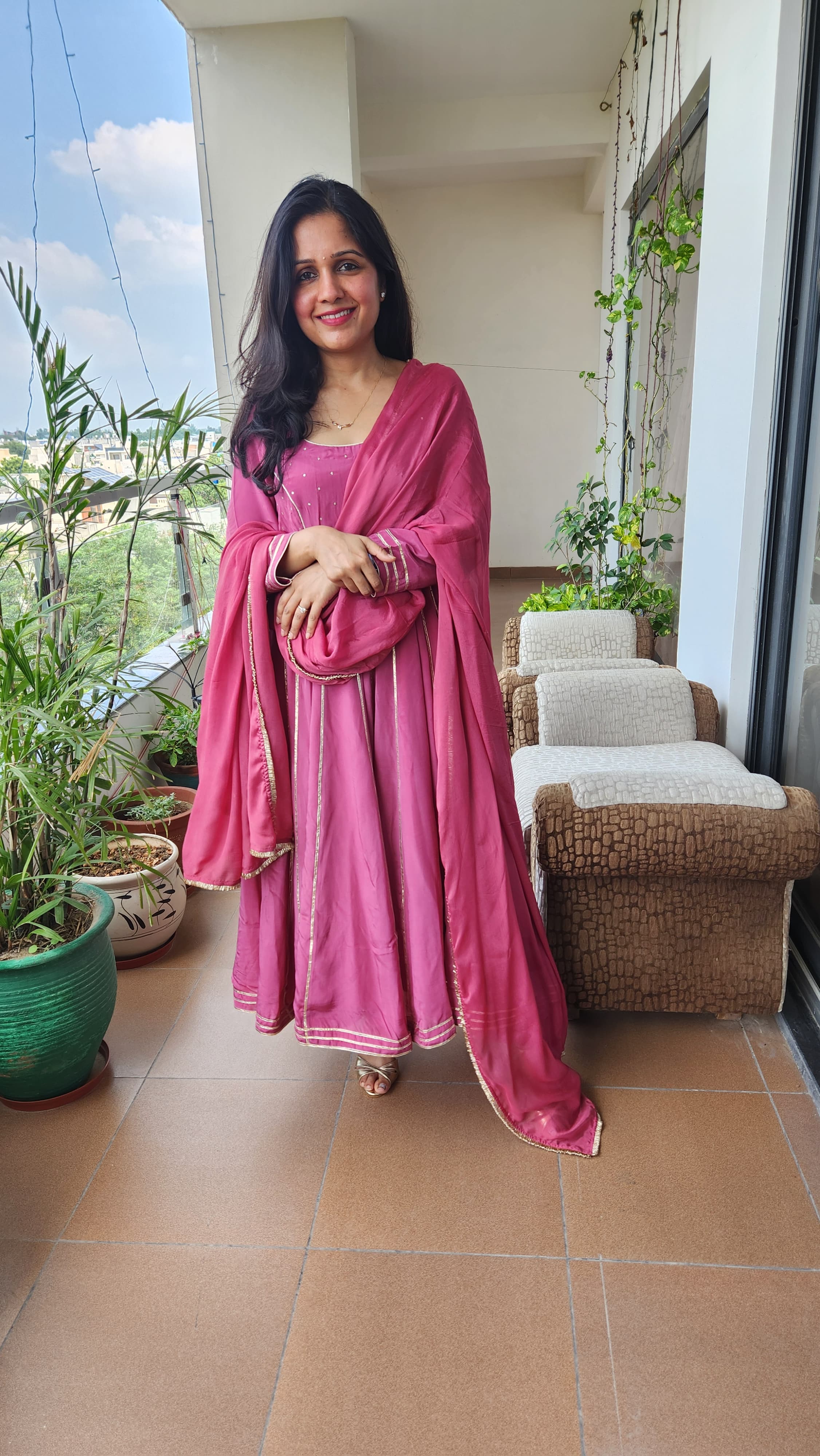 Anarkali - Gajri Pink